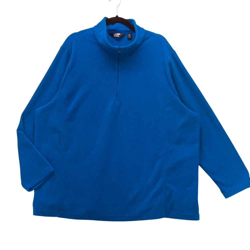 Lands End‎ Quarter Zip Blue 3X